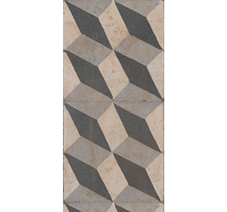 Rollo fenster küche moderne dunkle graue fliesen - TenStickers