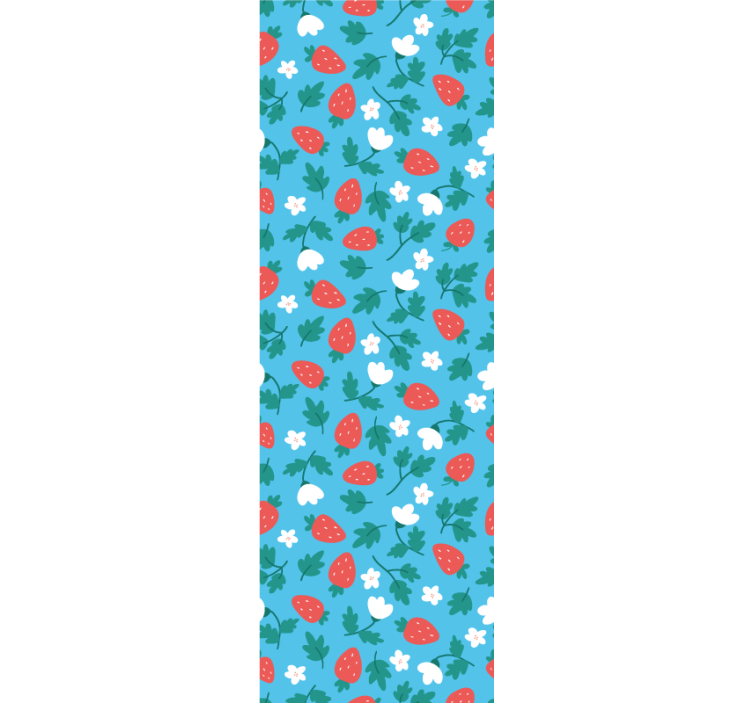 Rollo fenster küche mit buntem obst und blumenmuster - TenStickers