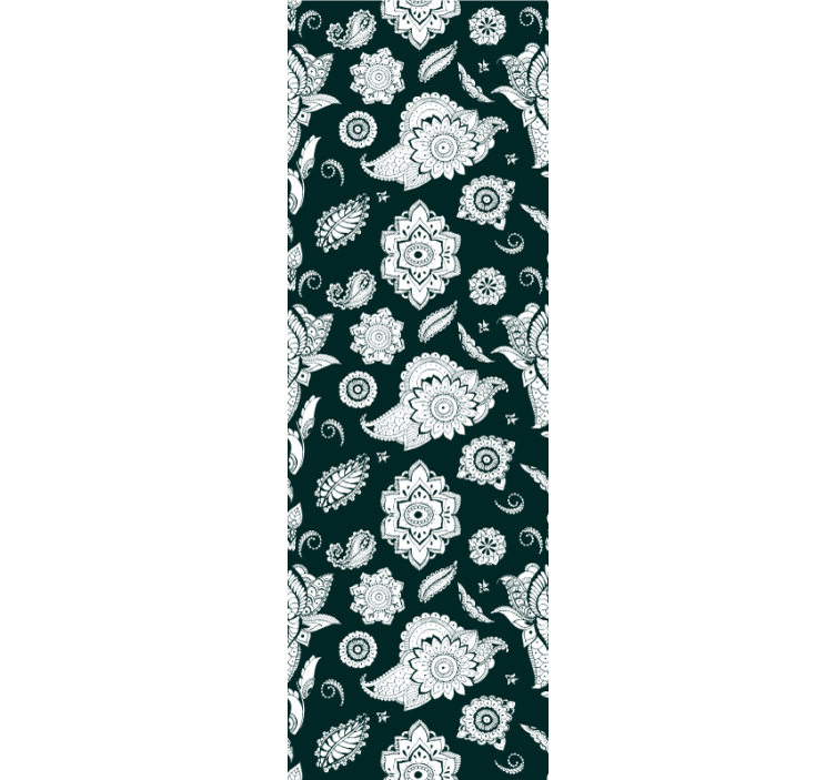 Rollo fenster küche im indischen paisleymuster - TenStickers