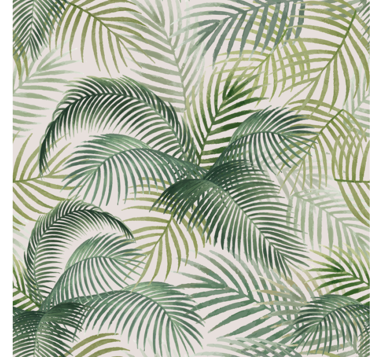 Rollo fenster esszimmer mit wilden grünen blättern - TenStickers