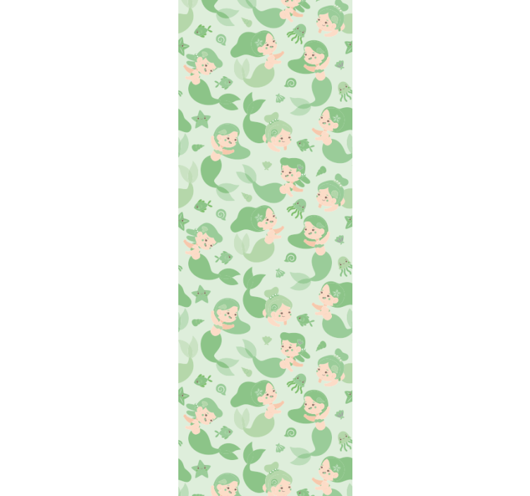 Rollo fenster kinderzimmer mit verspielten meerjungfrauen - TenStickers