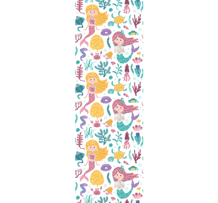 Rollo fenster kinderzimmer meerjungfrauen und krabben - TenStickers