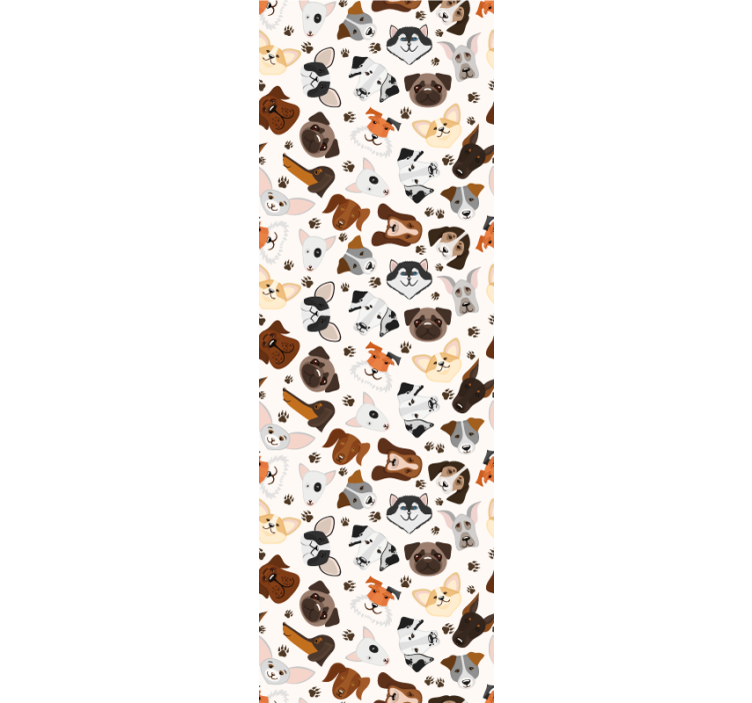 Rollo fenster kinderzimmer süßes welpen und hundemuster - TenStickers