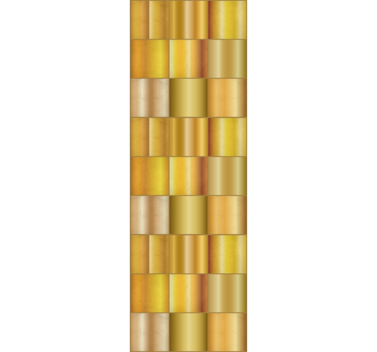 Rollo fenster home office goldgelbe blöcke - TenStickers