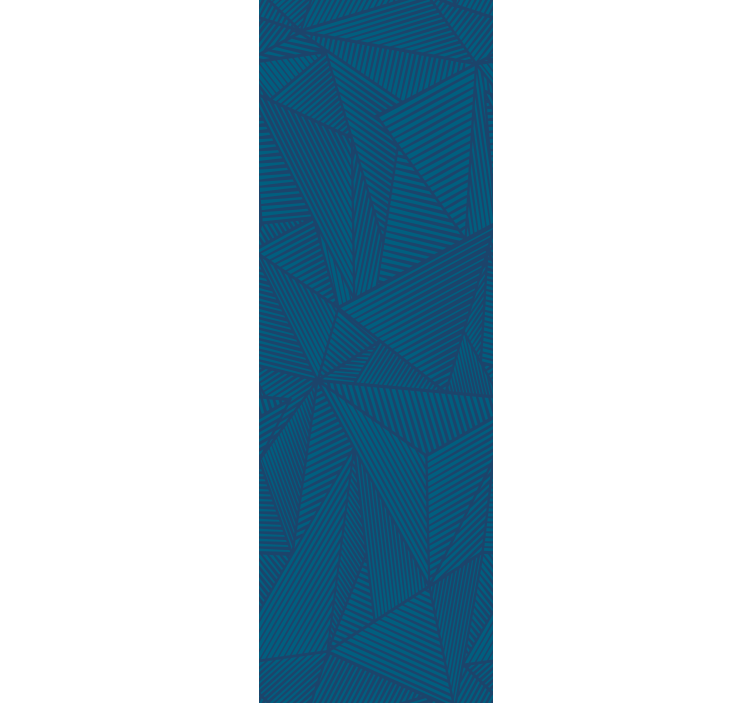 Rollo fenster home office blau geometrisches muster - TenStickers