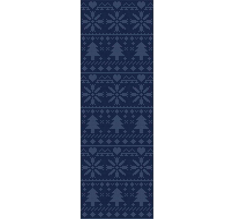 Rollo fenster home office navyblaues weihnachtsmuster - TenStickers