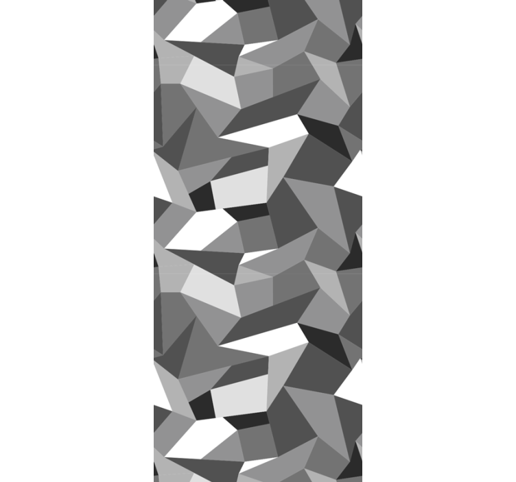 Rollo fenster home office schwarz-weiß-dreiecke - TenStickers