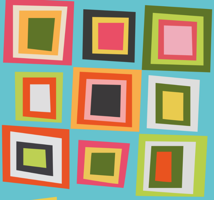 Rollo fenster jugendzimmer buntkariert - TenStickers