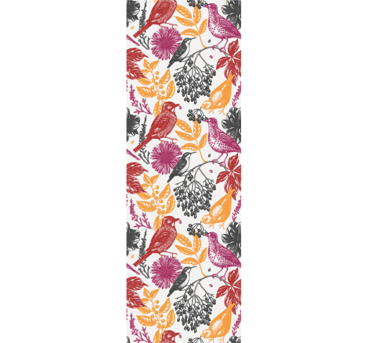 Rollo fenster jugendzimmer mit wildem blumenmuster - TenStickers