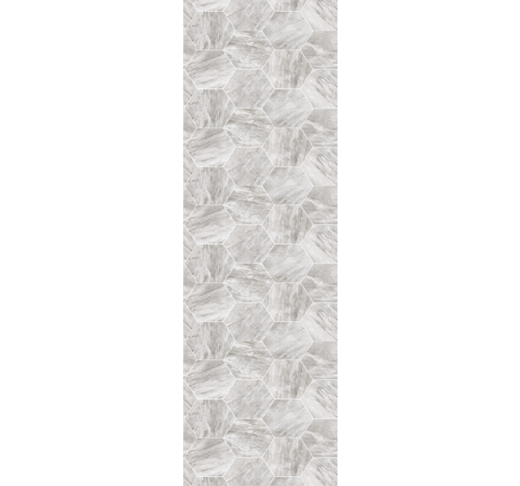 Rollo fenster grau mit goldmarmoriertem sechseckmuster - TenStickers