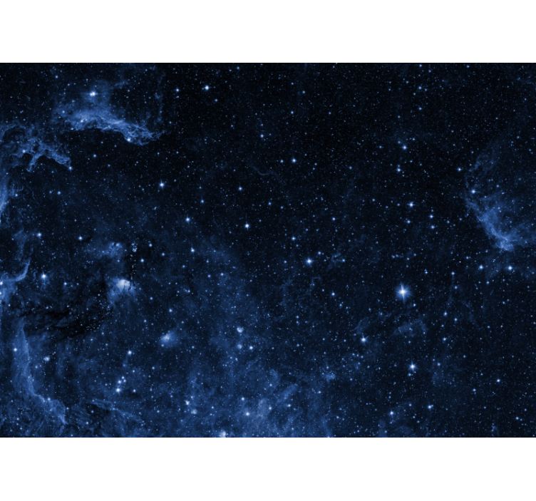 Rollo fenster schwarz wandtapete galaxie schlafzimmer - TenStickers