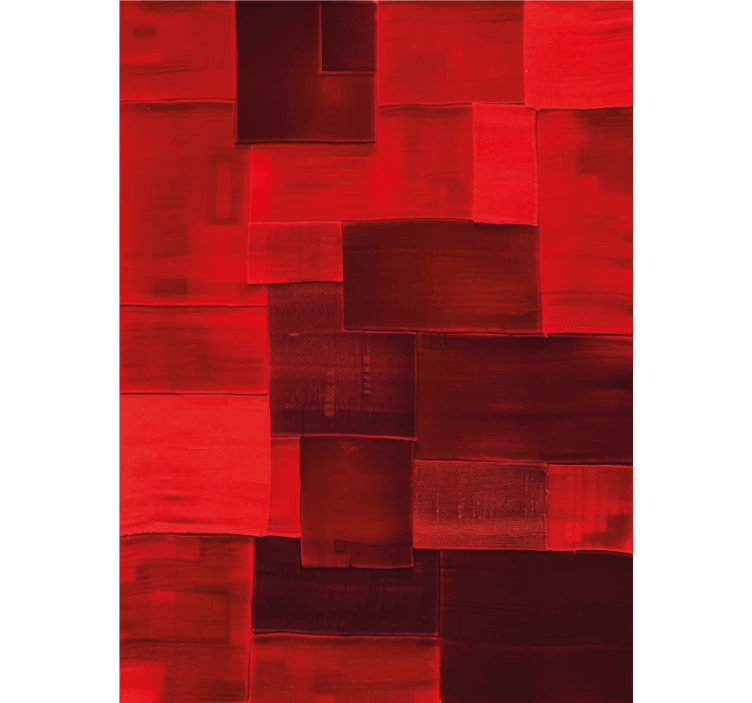 Rollo fenster rot mit rekonstruiertem muster - TenStickers