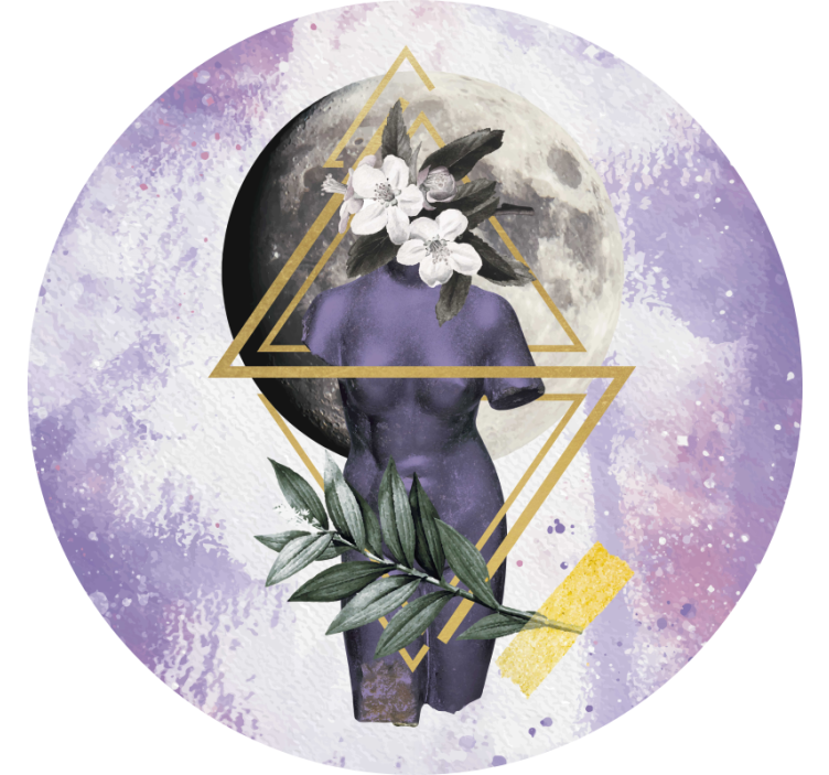 Rollo fenster lila digitale collage - TenStickers