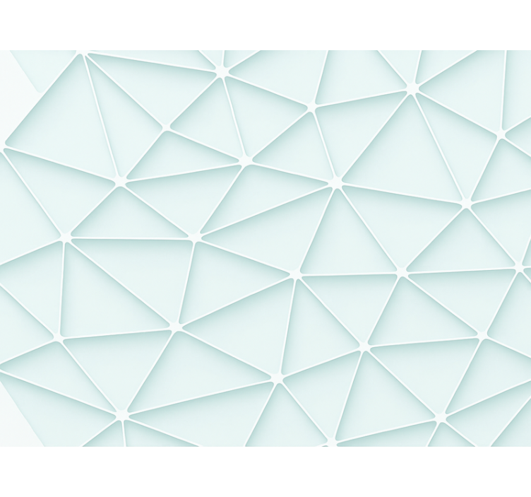 Rollo fenster blau mit abstraktem dreiecksdesign - TenStickers