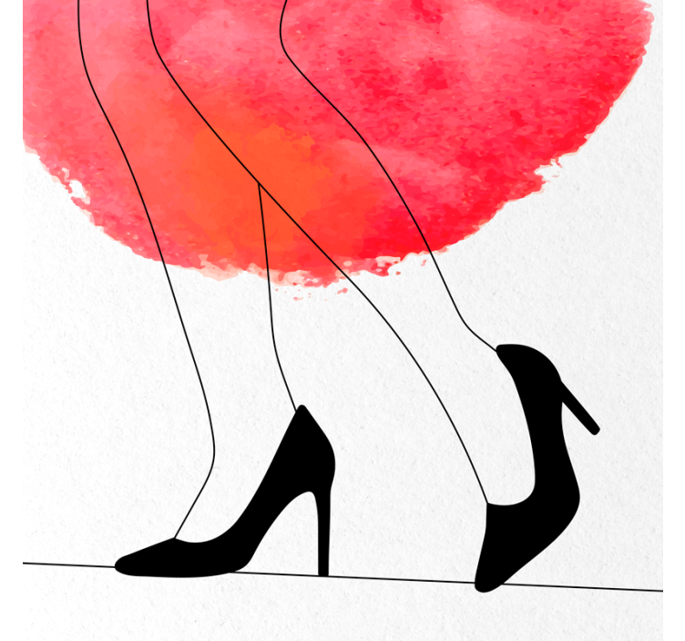 Rollo fenster wohnzimmer mit schattiertem aquarelldesign - TenStickers