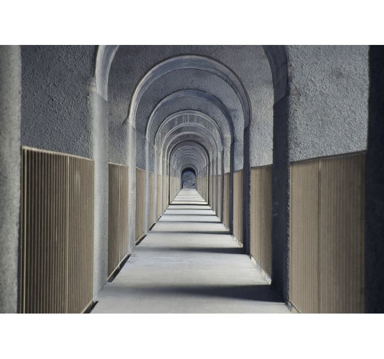 Rollo fenster wohnzimmer graues 3d kunstportal - TenStickers