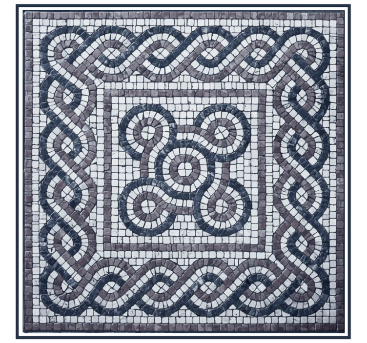 Rollo fenster schlafzimmer kieselsteinmosaik - TenStickers