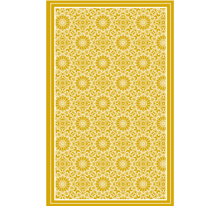 Rollo fenster schlafzimmer in vintage gelber form - TenStickers