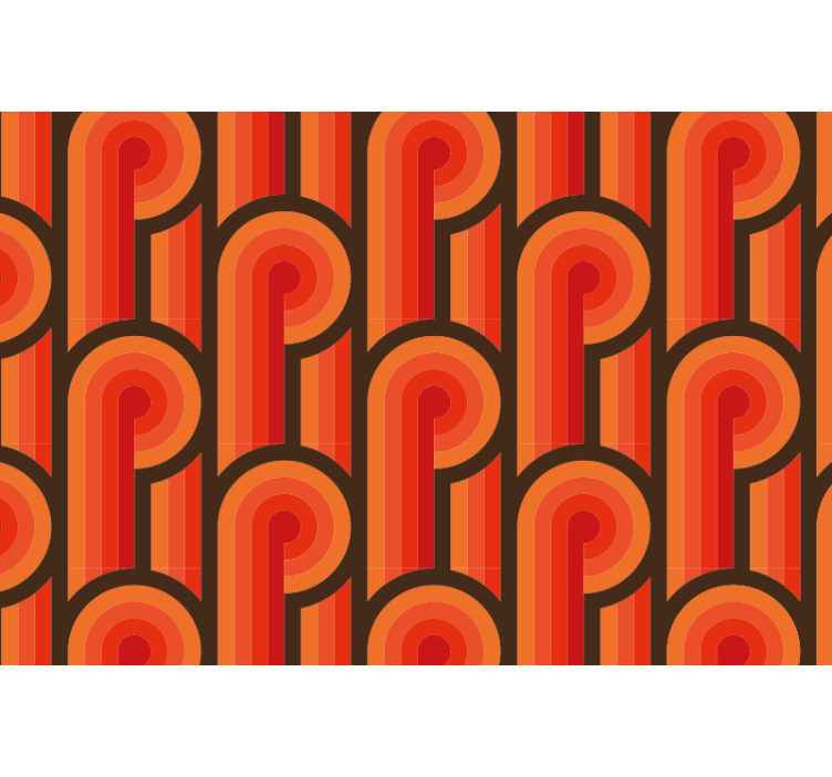 Rollo fenster schlafzimmer mit 70er jahre orange knoten - TenStickers