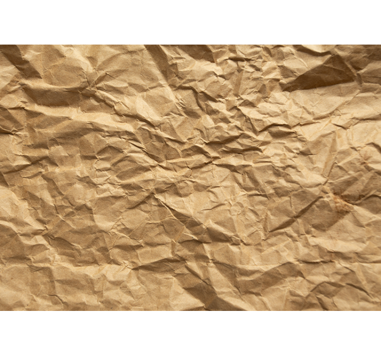 Rollo fenster beige aus braunem kräuselpapier - TenStickers