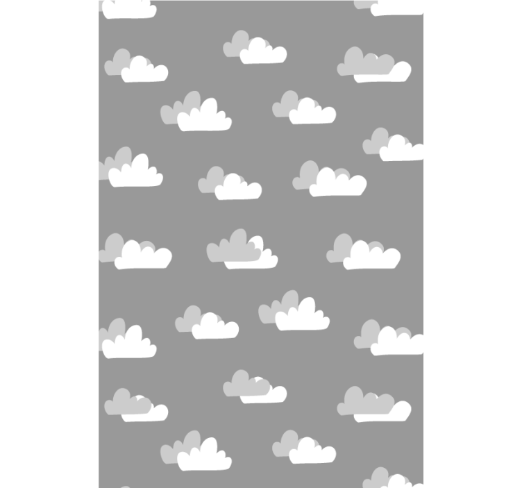 Rollo Fenster Grau cumulus-wolkenmuster - TenStickers