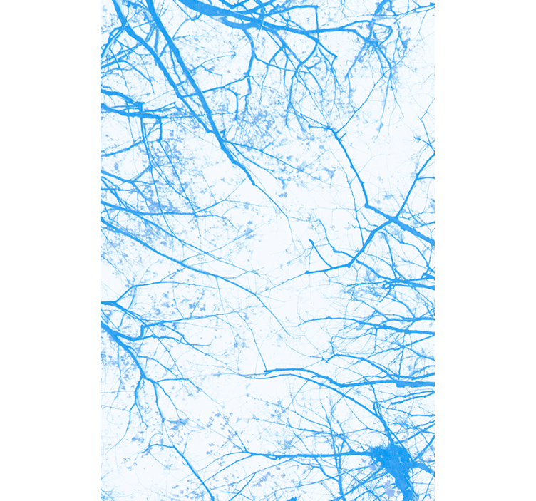 Rollo fenster baum blaue baumzweige - TenStickers