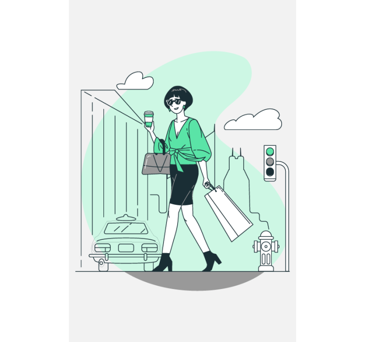 Rollo Fenster Spruch stilvolles stadtleben - TenStickers