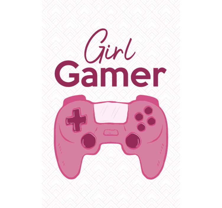 Mädchen gamer geek pink Rollo - TenStickers