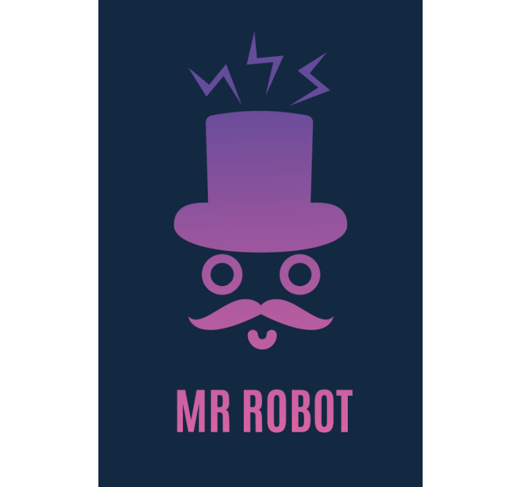 Rollo Fenster Gamer gentleman-roboter - TenStickers