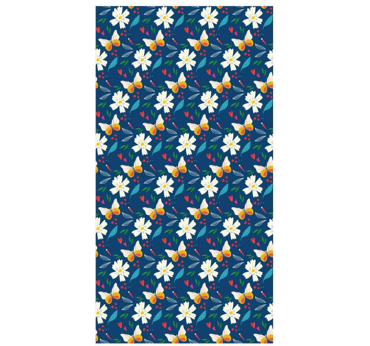 Rollo Fenster Blumen und Pflanzen blumenmusterdesign - TenStickers