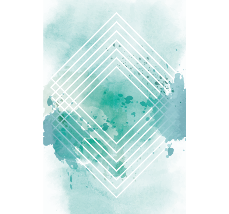 Rollo Fenster Modern geometrisches aquarellmuster - TenStickers