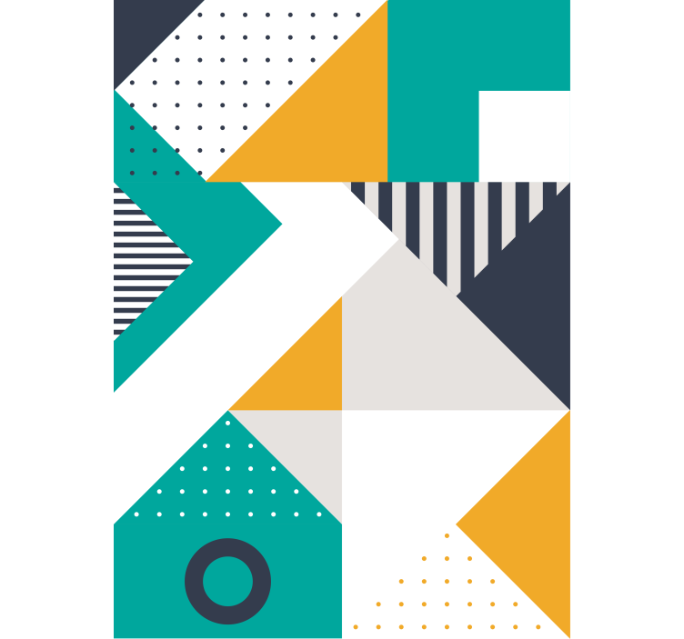 Rollo Fenster Modern geometrischer mustermix - TenStickers