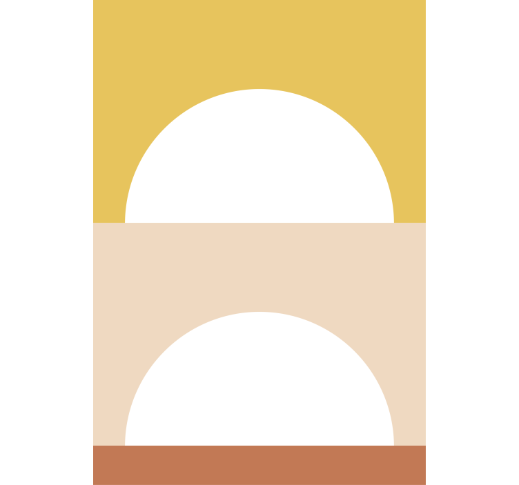 Rollo Fenster Modern kreise der aufgehenden sonne - TenStickers