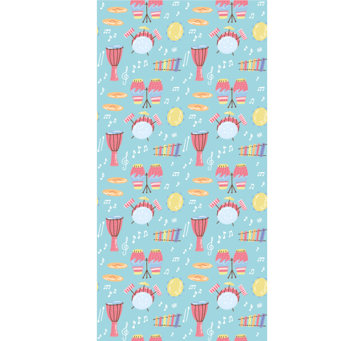 Rollo Fenster Originell musikinstrumentenmuster - TenStickers