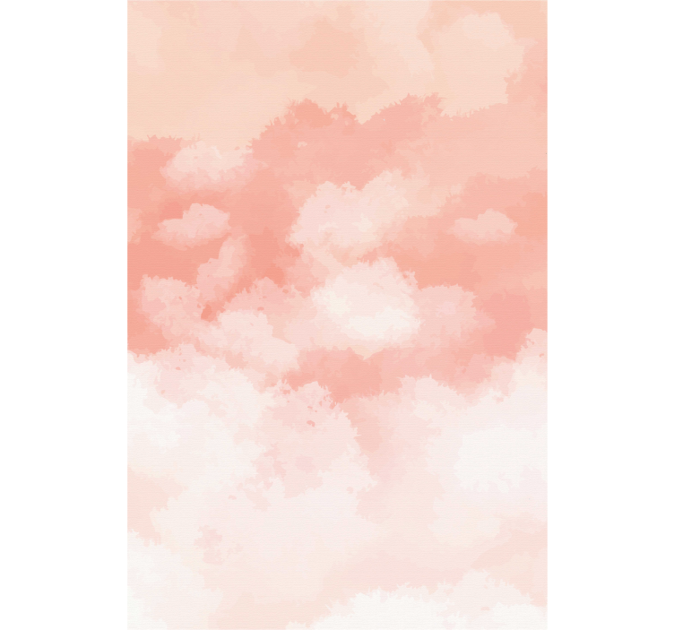 Rollo mit Wolken Rosa aquarellmalerei - TenStickers