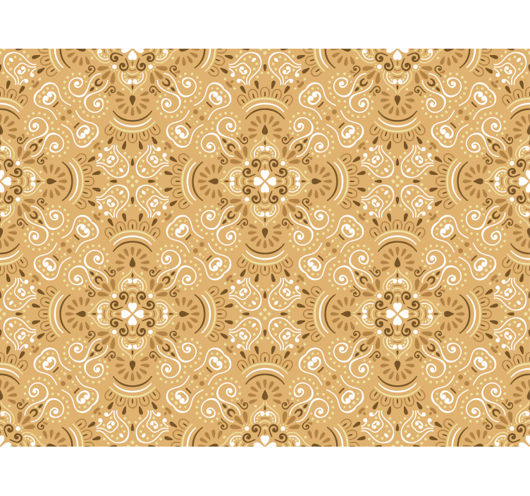 Klassische Rollos Vintage beige ziermuster - TenStickers