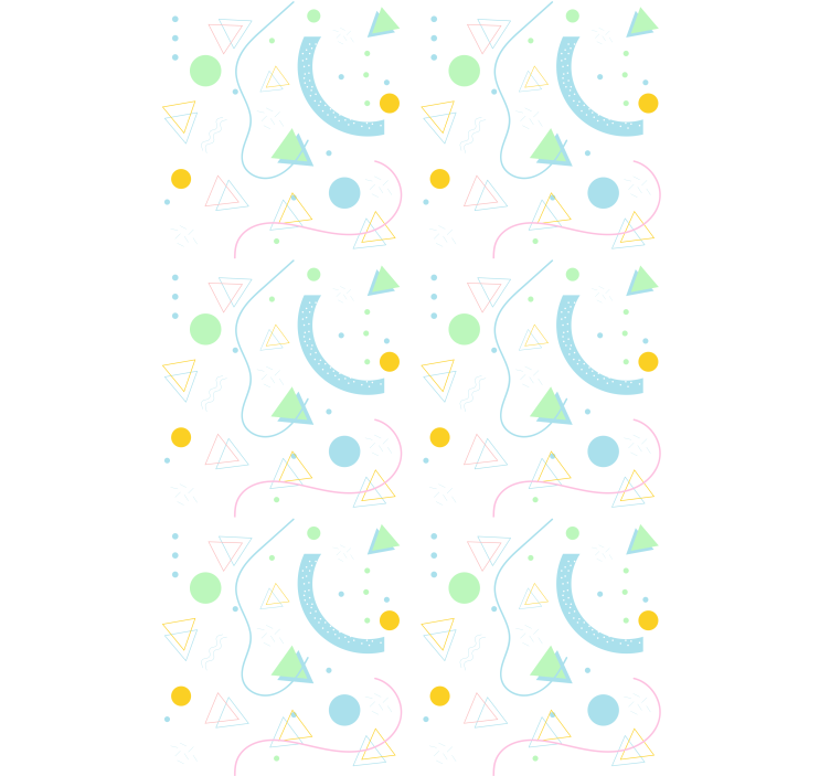 Rollo fenster modern geometrische formen vielfalt - TenStickers