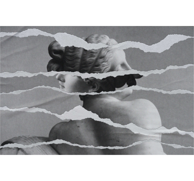 Rollo Fenster Zeichnung büste skulptur tribut - TenStickers