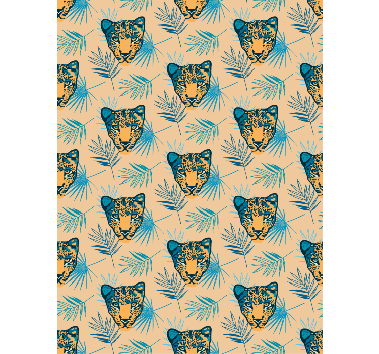 Rollo fenster tiere mit leopardenkopf-muster - TenStickers