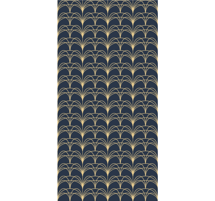 Rollo Fenster Elegant goldene bögen - TenStickers