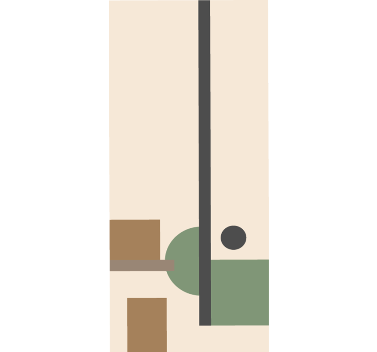 Rollo Fenster Modern geometrische abstrakte komposition - TenStickers