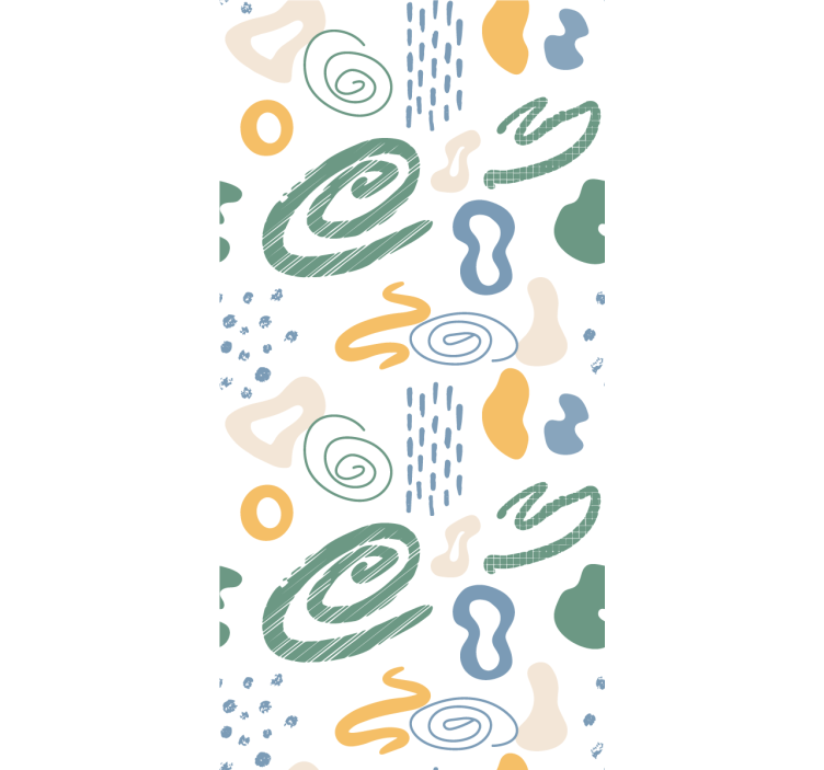 Rollo Fenster Modern abstrakt gemalte formen - TenStickers