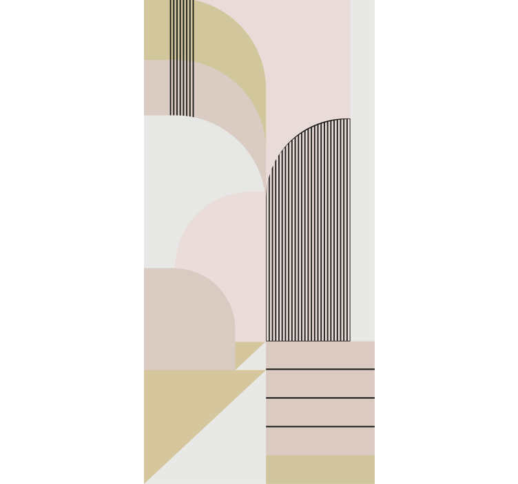 Rollo Fenster Modern geometrisches kurvendesign - TenStickers