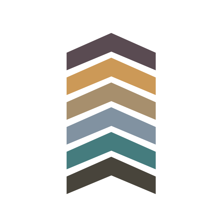 Rollo Fenster Modern chevron-musterschichten - TenStickers