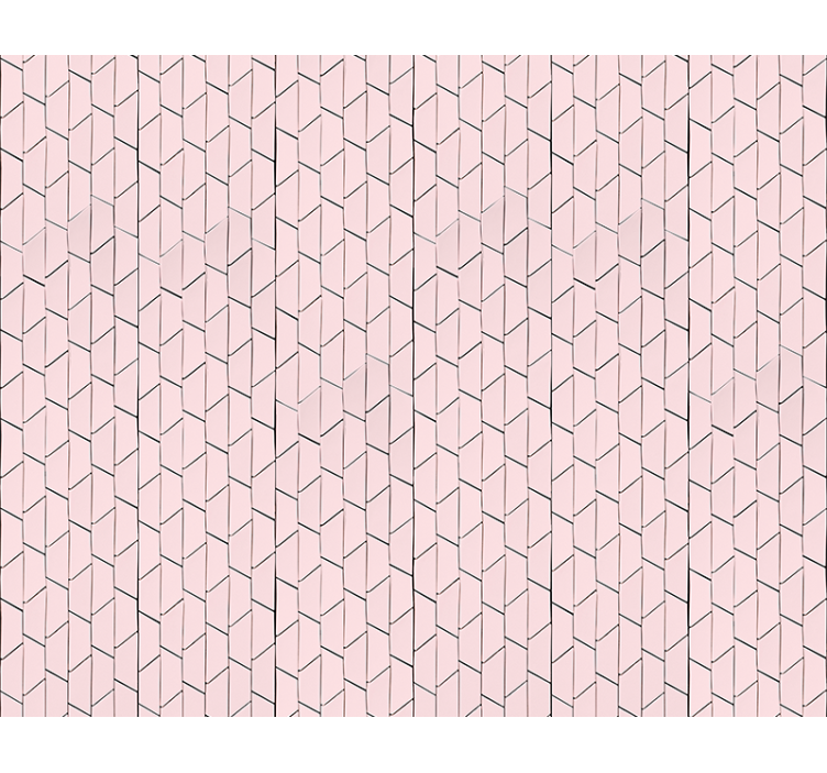 Rollo Fenster mit Muster rosa geometrisches musterdesign - TenStickers