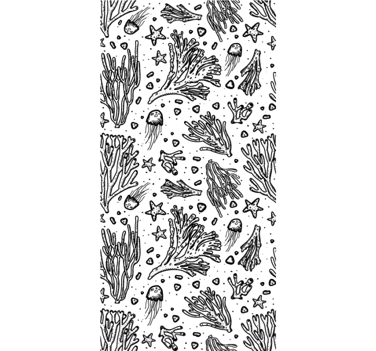 Rollo Fenster Tiere muster des meereslebens - TenStickers