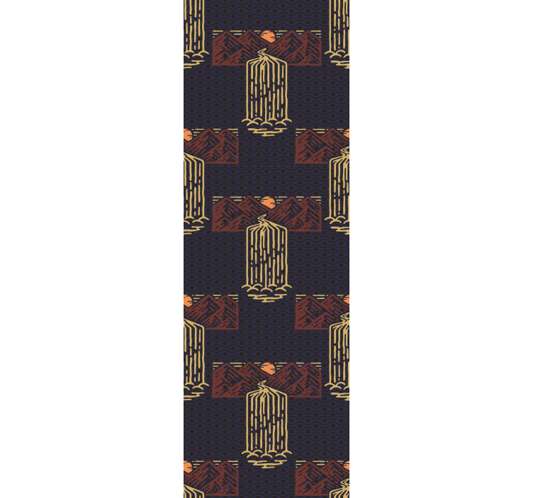 Origineller Rollo Abstrakter wasserfall im afrikanischen stil - TenStickers