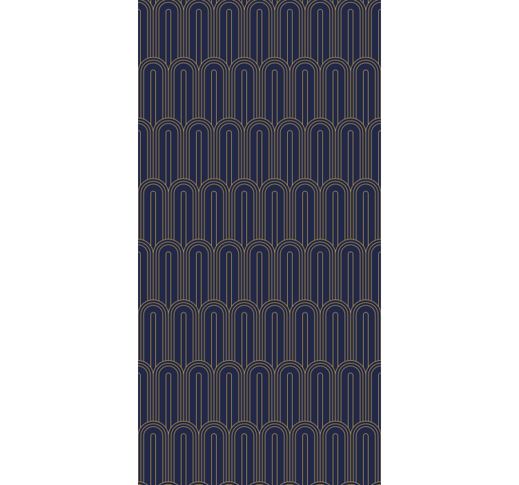 Rollo Fenster Elegant moderne goldene bögen - TenStickers