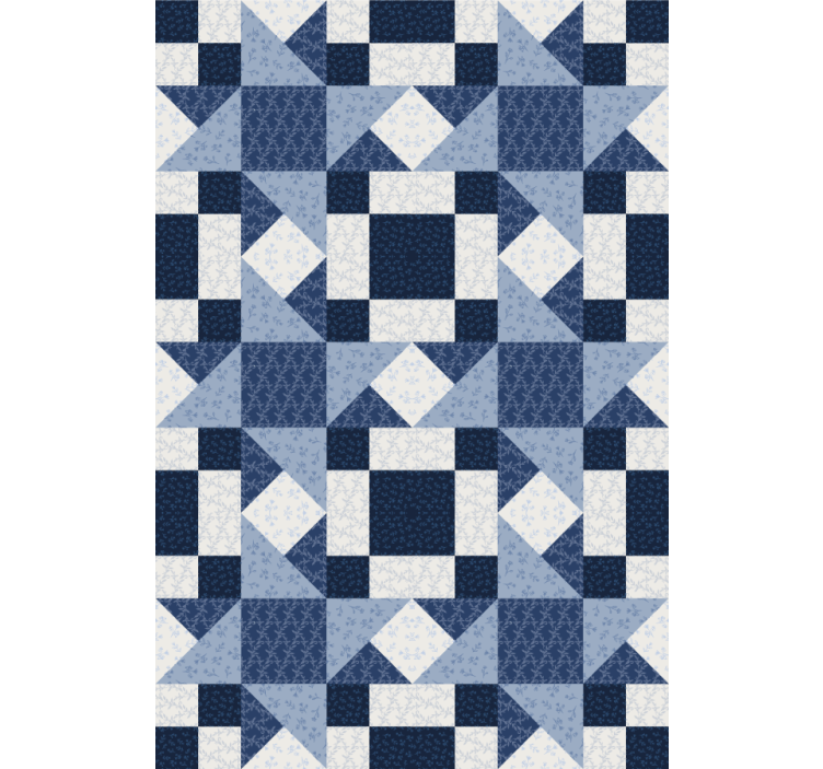 Rollo fenster mit muster in patchwork geometrie - TenStickers