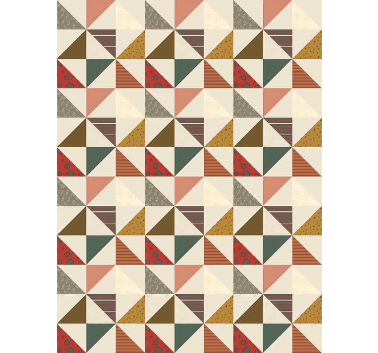 Mehr Vintage Rollos Patchwork geometrisch - TenStickers